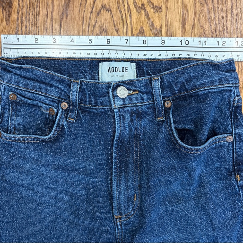 Agolde Mid-rise Wide-leg Denim Jeans (25) - Picture 5 of 11